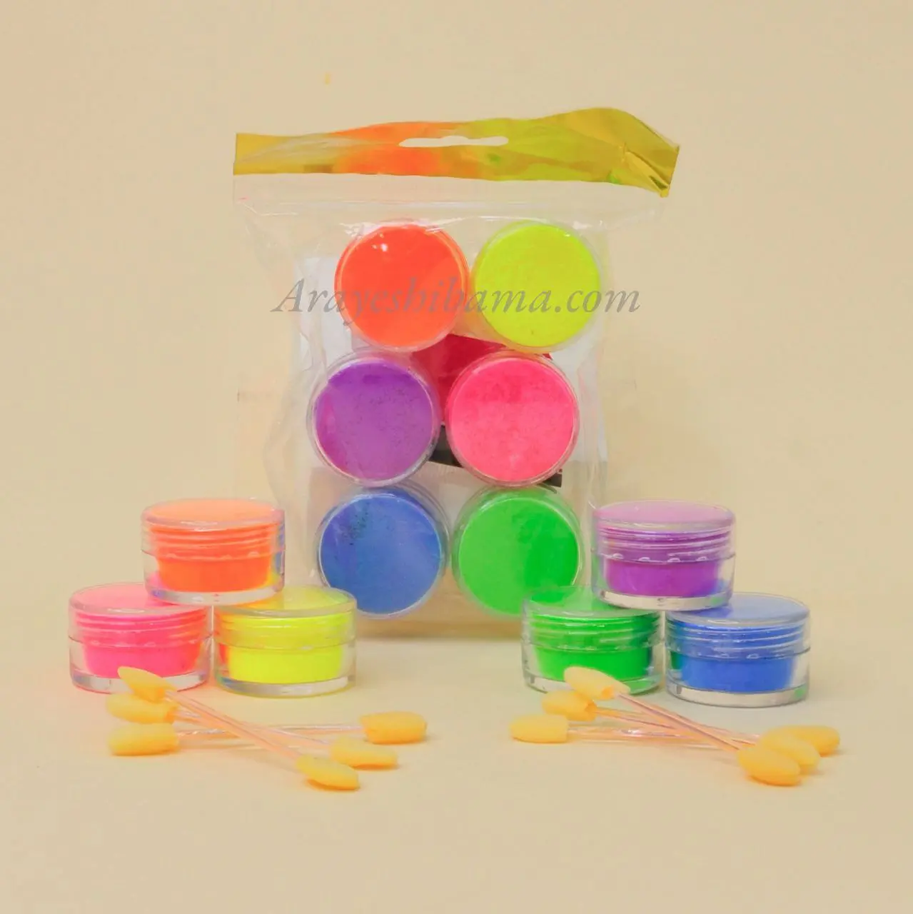 پک سایه پودری نئونی شش عددی پک سایه پودری نئونی شش عددی