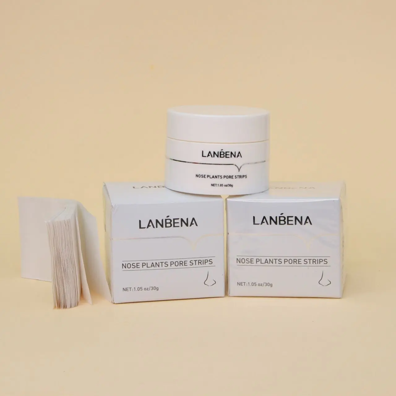 چسب بینی کاسه ای ضد جوش سر سیاه لانبنا کد lb6283