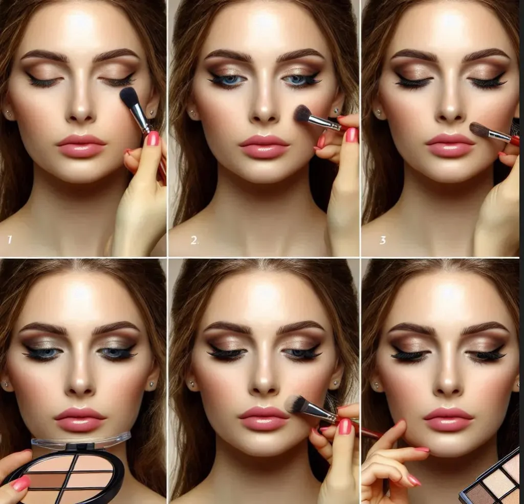 راهنمای گام به گام مراحل آرایش صورت با تصویر